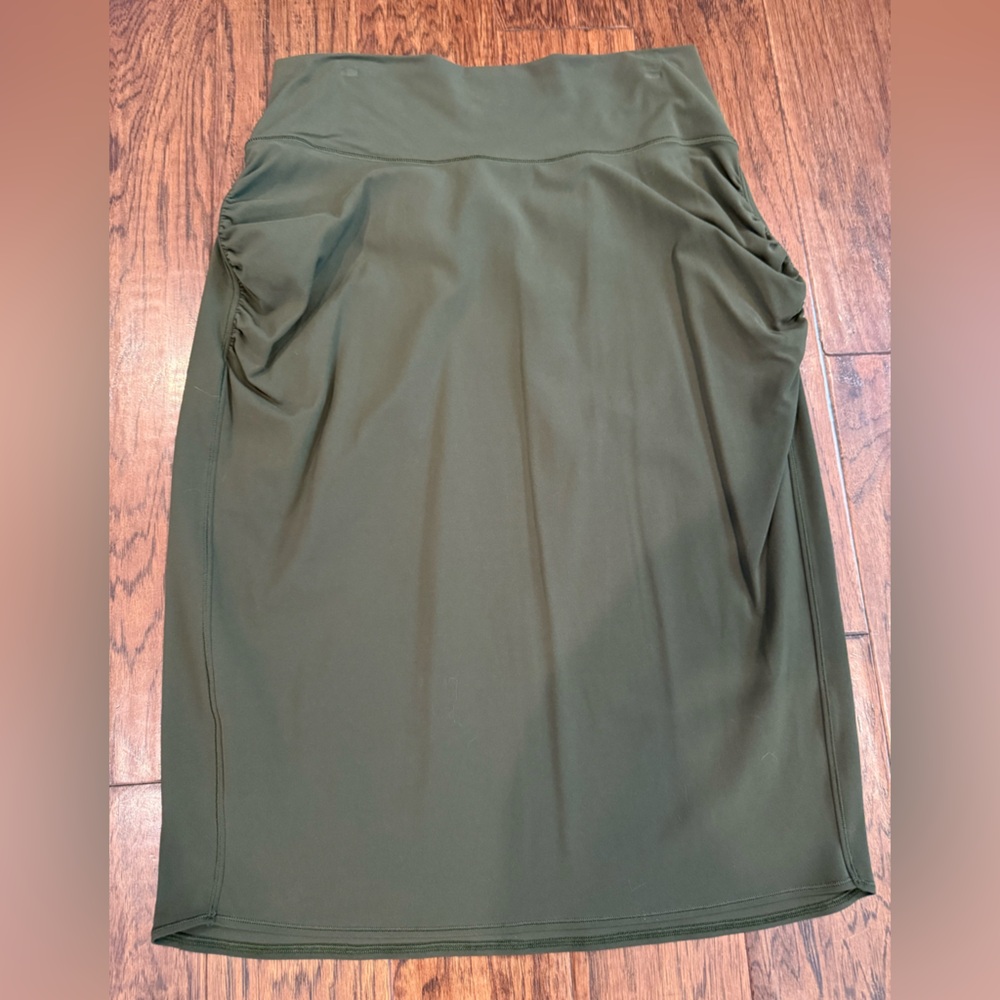 Athleta Olive Green Maxi Skirt